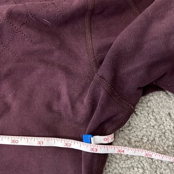 Lululemon Burgundy Zip up hoodie with pockets - Picture 12 of 12